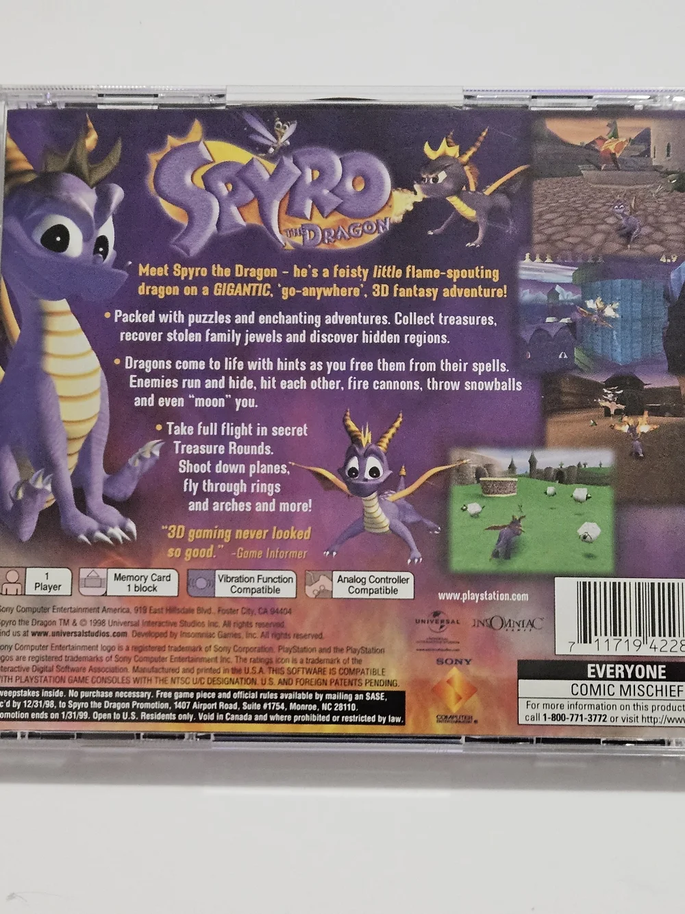 Sony spyro dragon